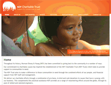 Tablet Screenshot of ndycharitabletrust.org
